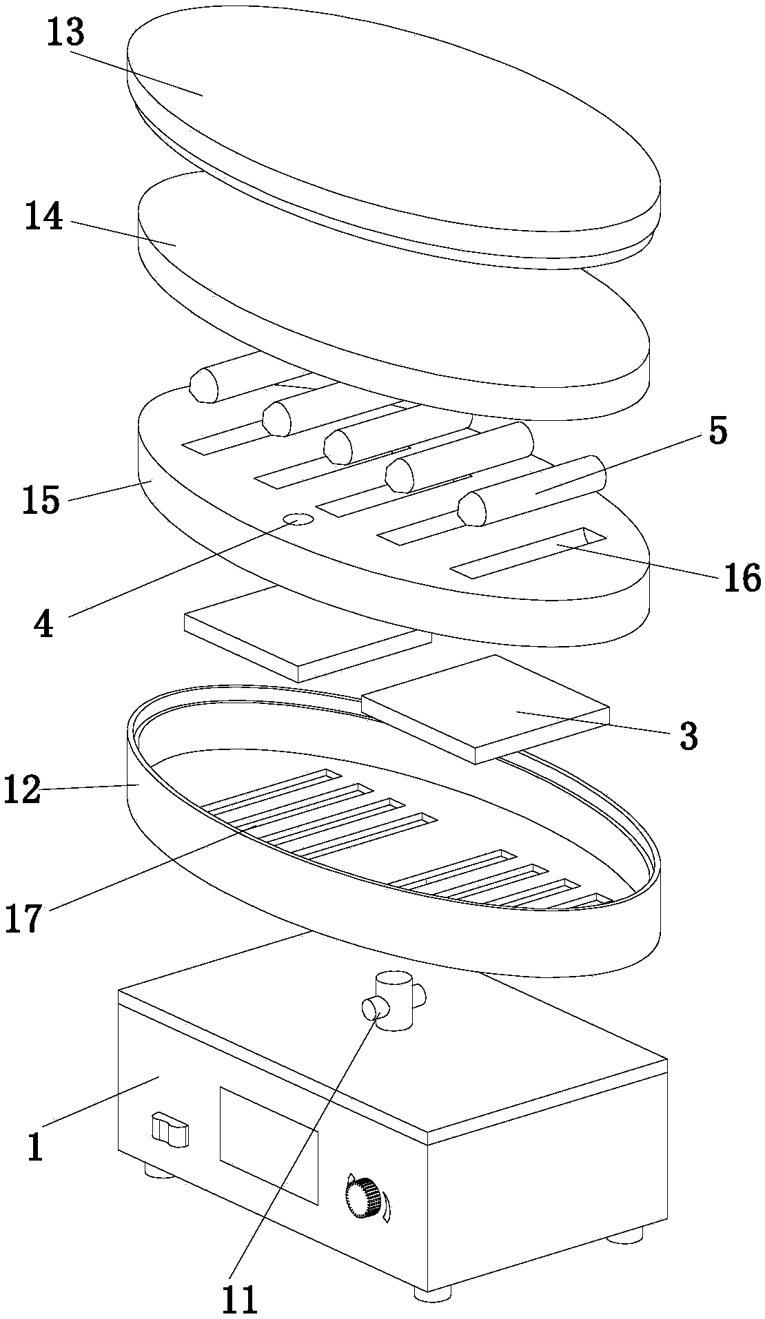 Temperature control incubation shaking table for reagent reaction