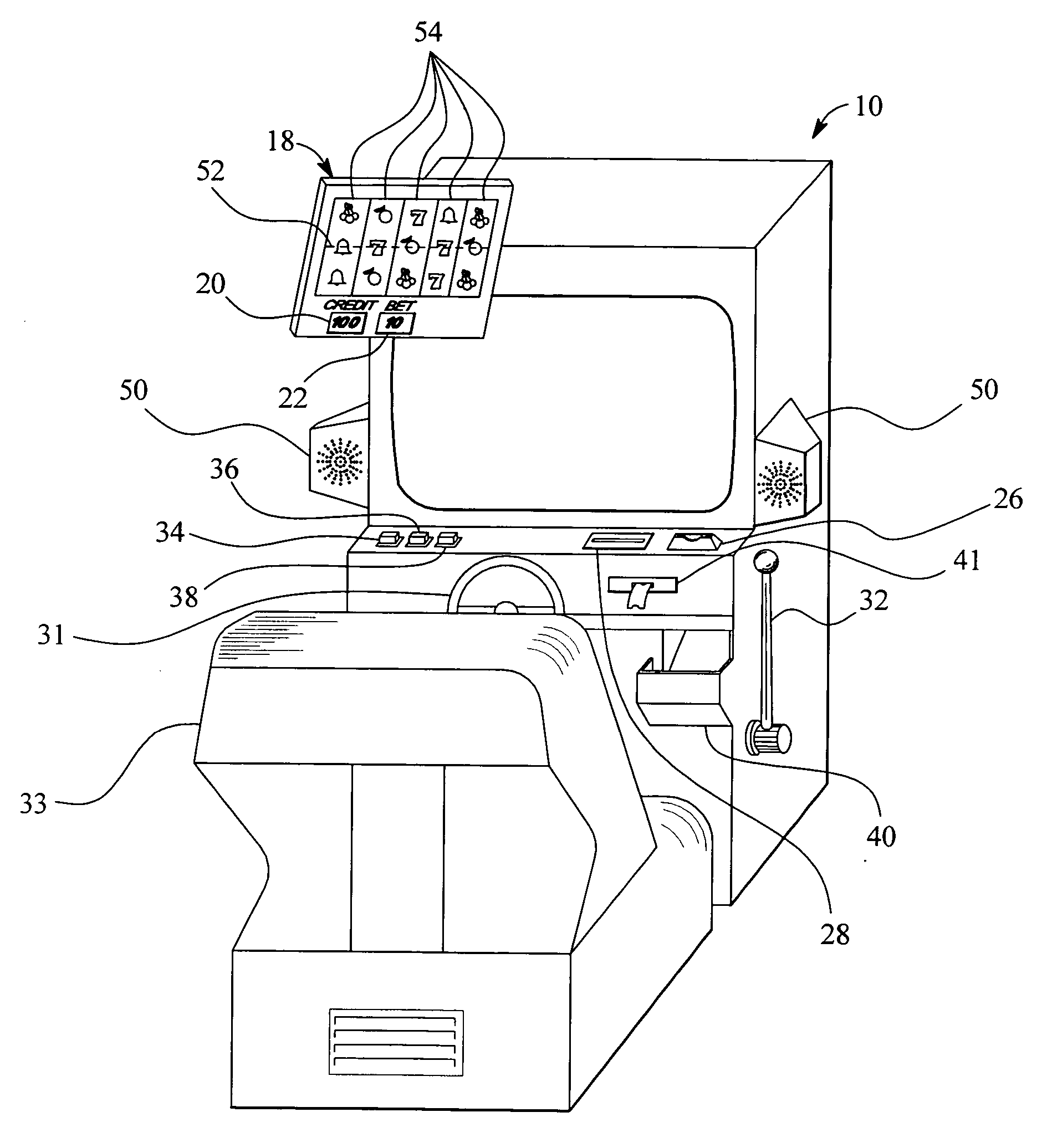 Gaming device and method having a first interactive game which determines a function of a second wagering game