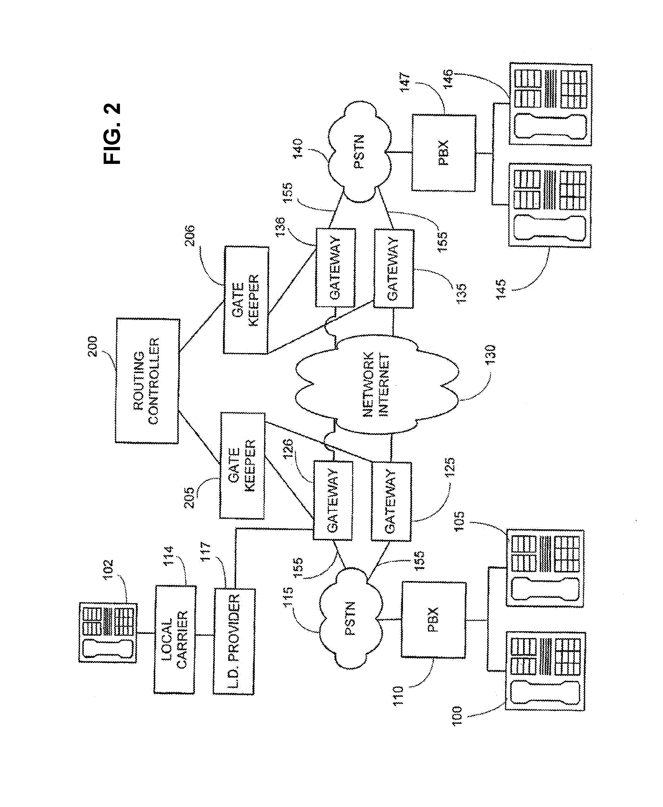 System and method for monitoring the volume of calls carried by a voice over internet protocol telephone system