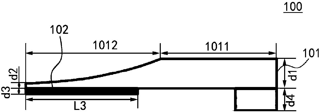 Broadband vibration suppression device using acoustic black hole characteristics