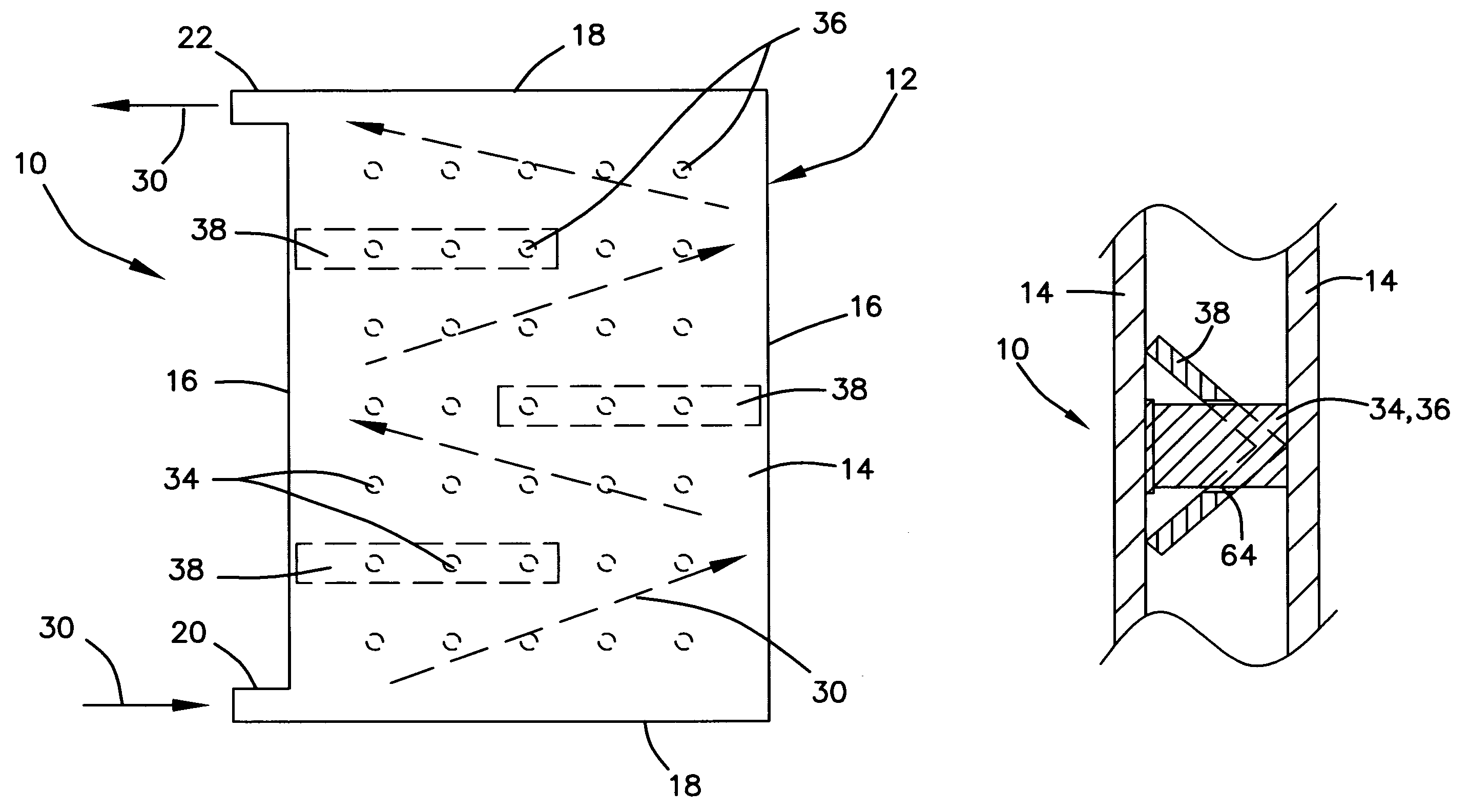 Flat heat exchanger plate and bulk material heat exchanger using the same