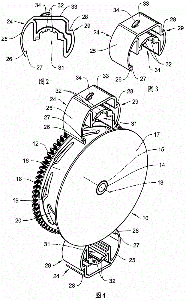 Belt reels for belts, etc. of shading devices, especially roller blinds, etc.