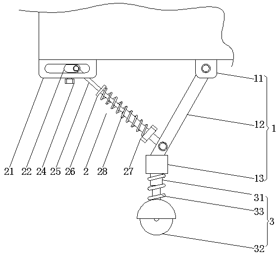 Air compressor with damping function