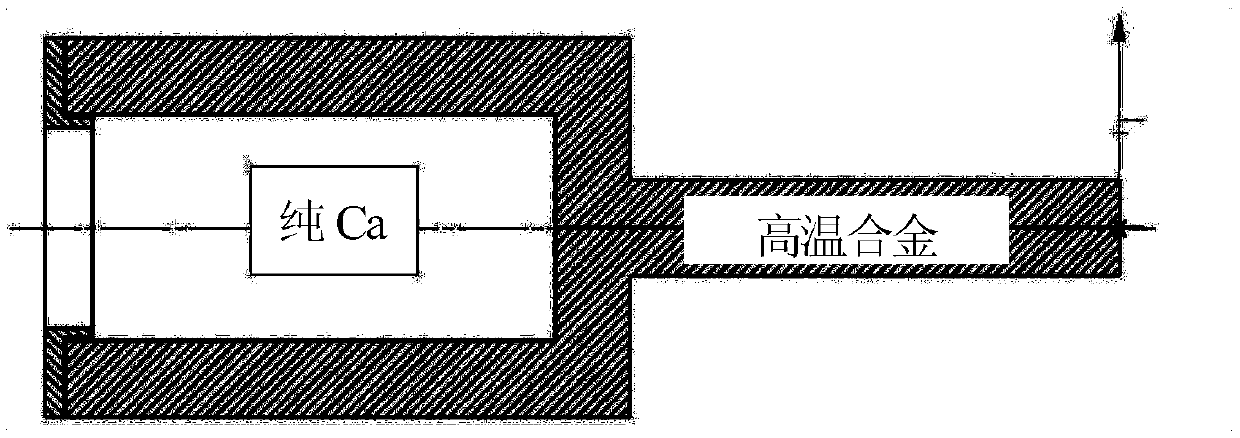 A high-purity nickel or superalloy smelting method using pure calcium wire