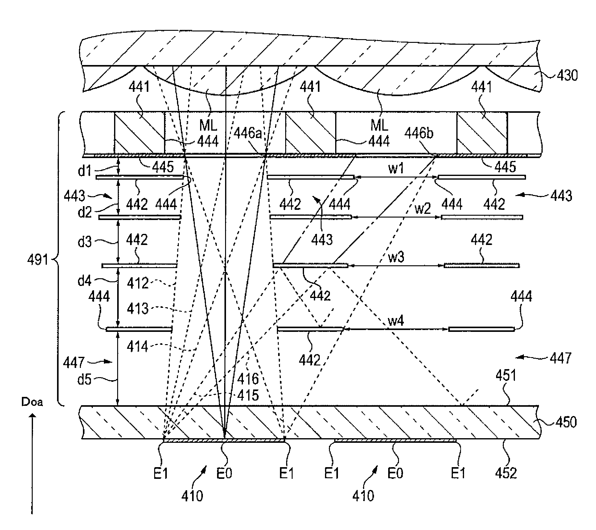 Light shielding member, a line head and an image forming apparatus using the line head