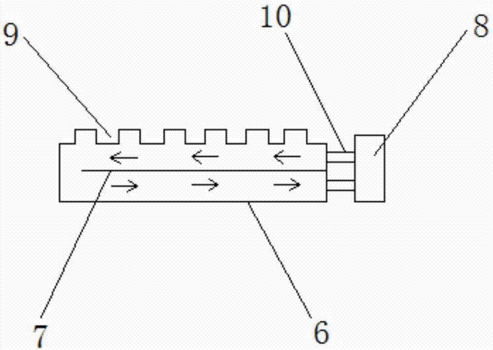 Tank stamping die with cooling function