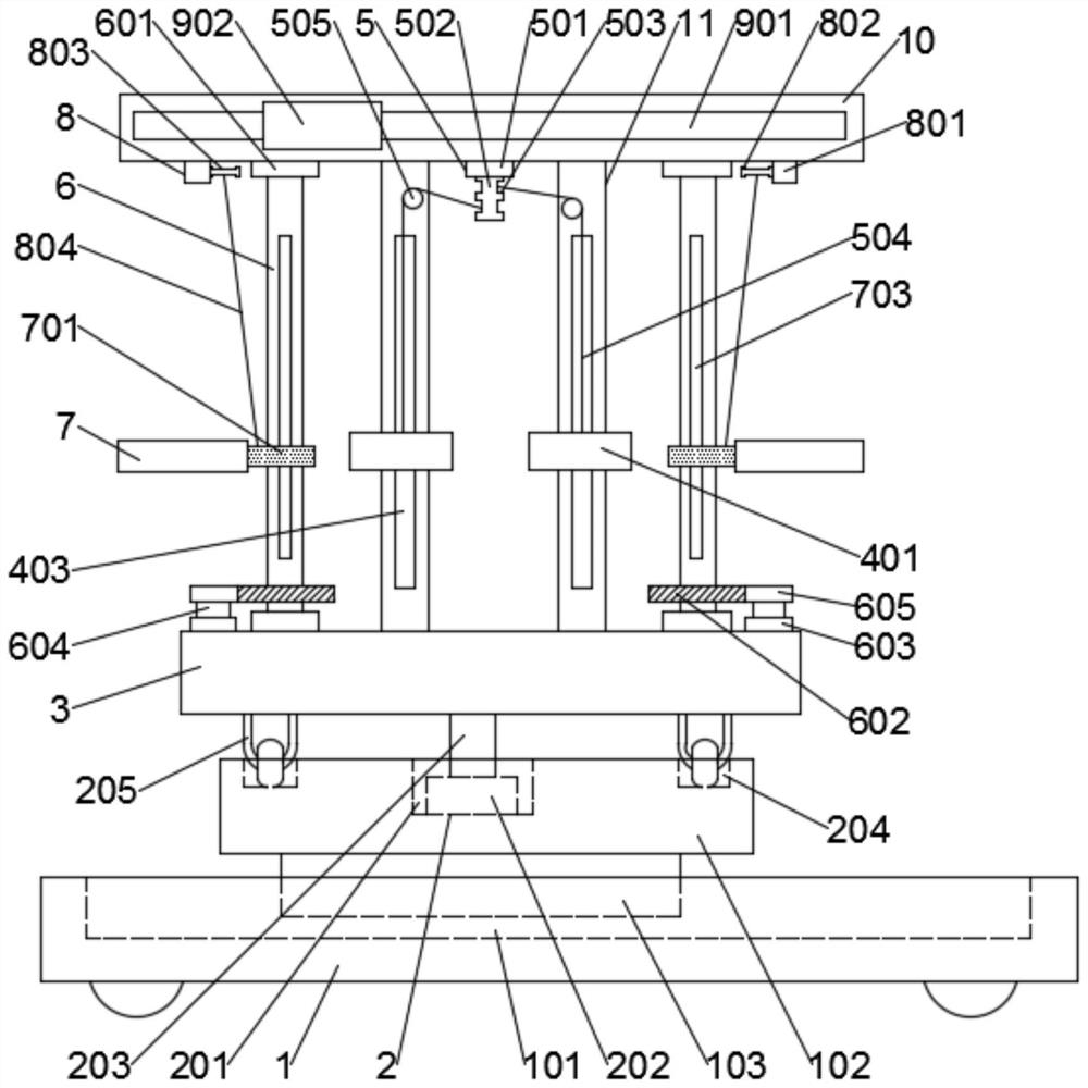 A mobile intelligent stacking and handling platform and stacking method based on laser guidance