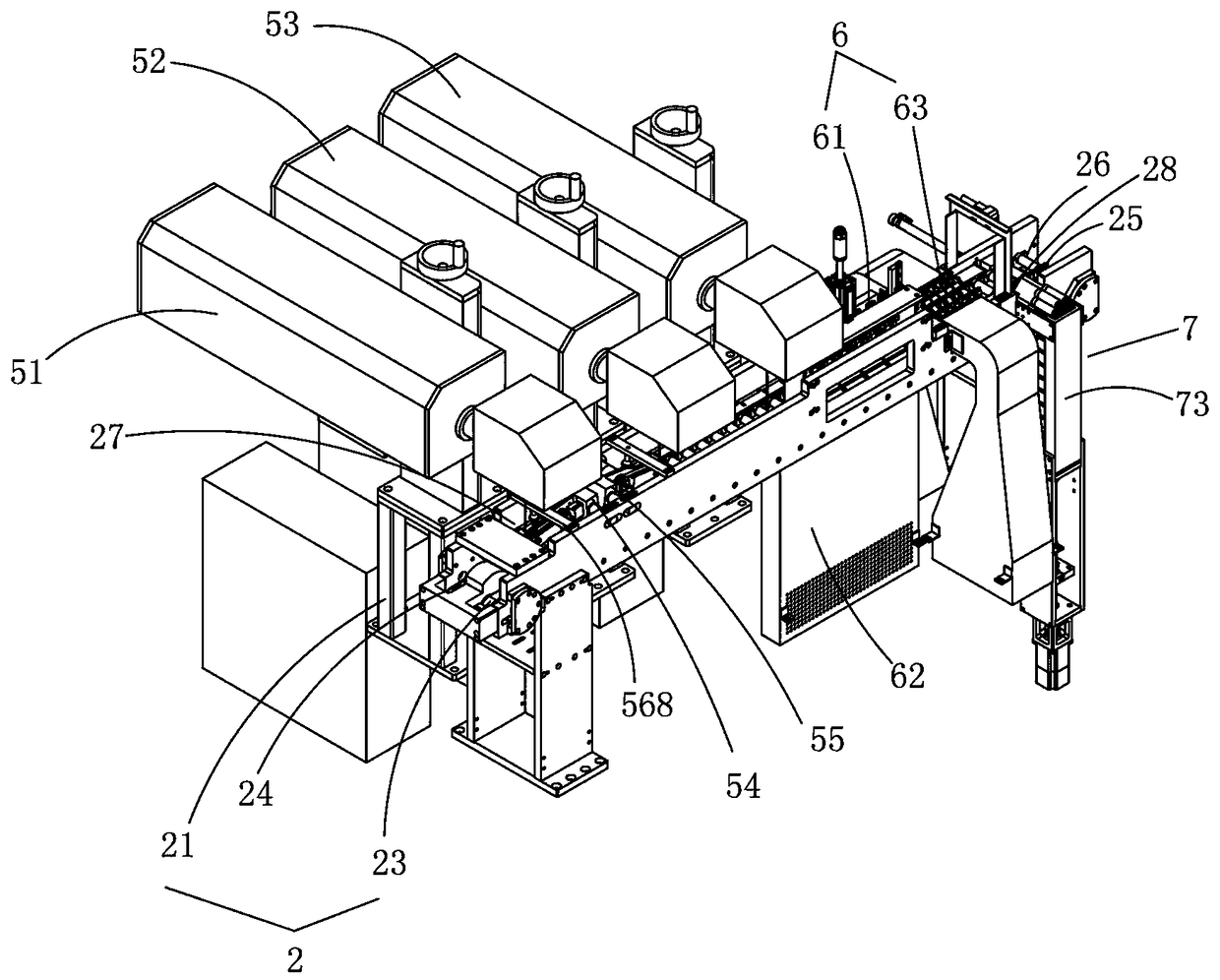 Cylindrical battery peeling mechanism for cooperating with robot to work