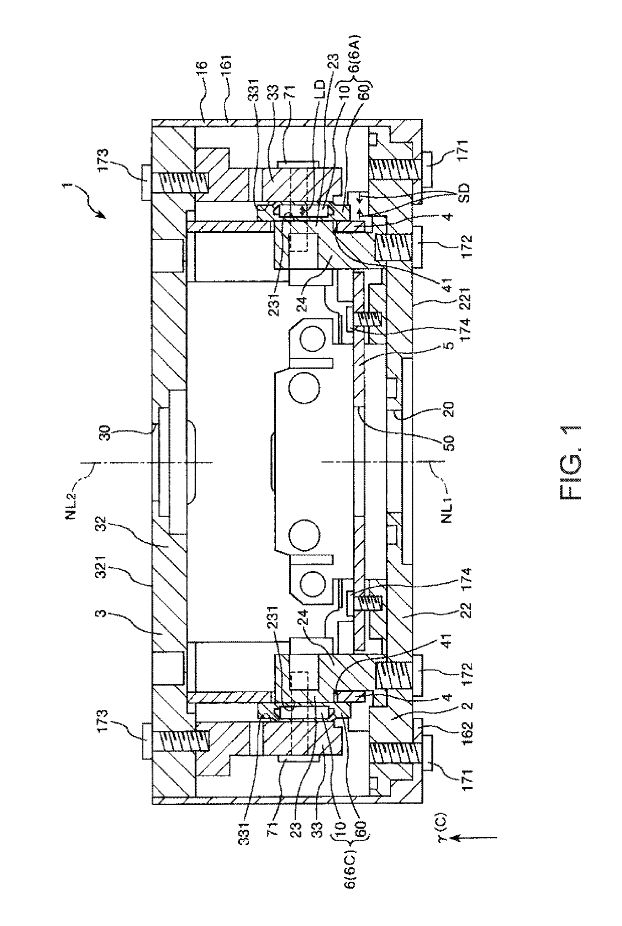 Force detection device and robot