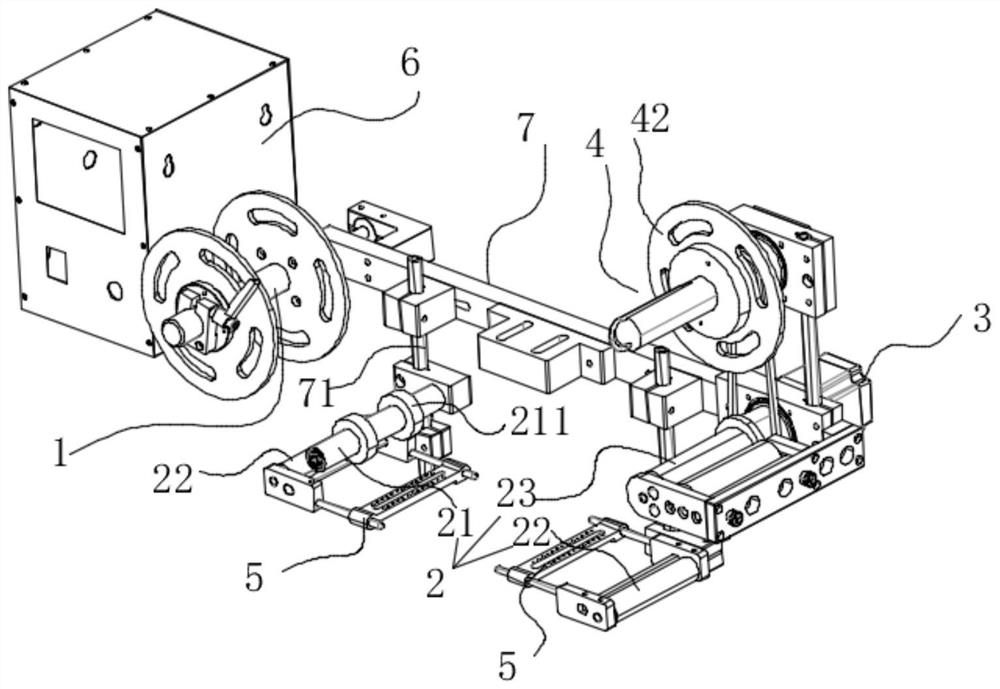 Automatic rolled film tightening device