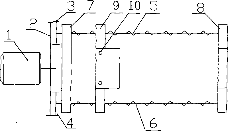 Disassembling and assembling equipment for screw of plastic extruder