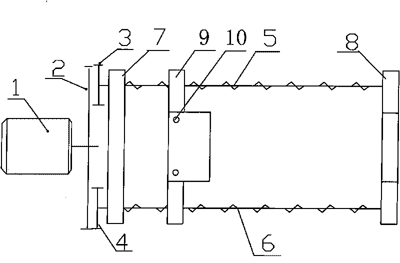 Disassembling and assembling equipment for screw of plastic extruder