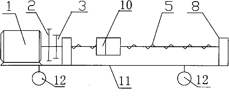 Disassembling and assembling equipment for screw of plastic extruder