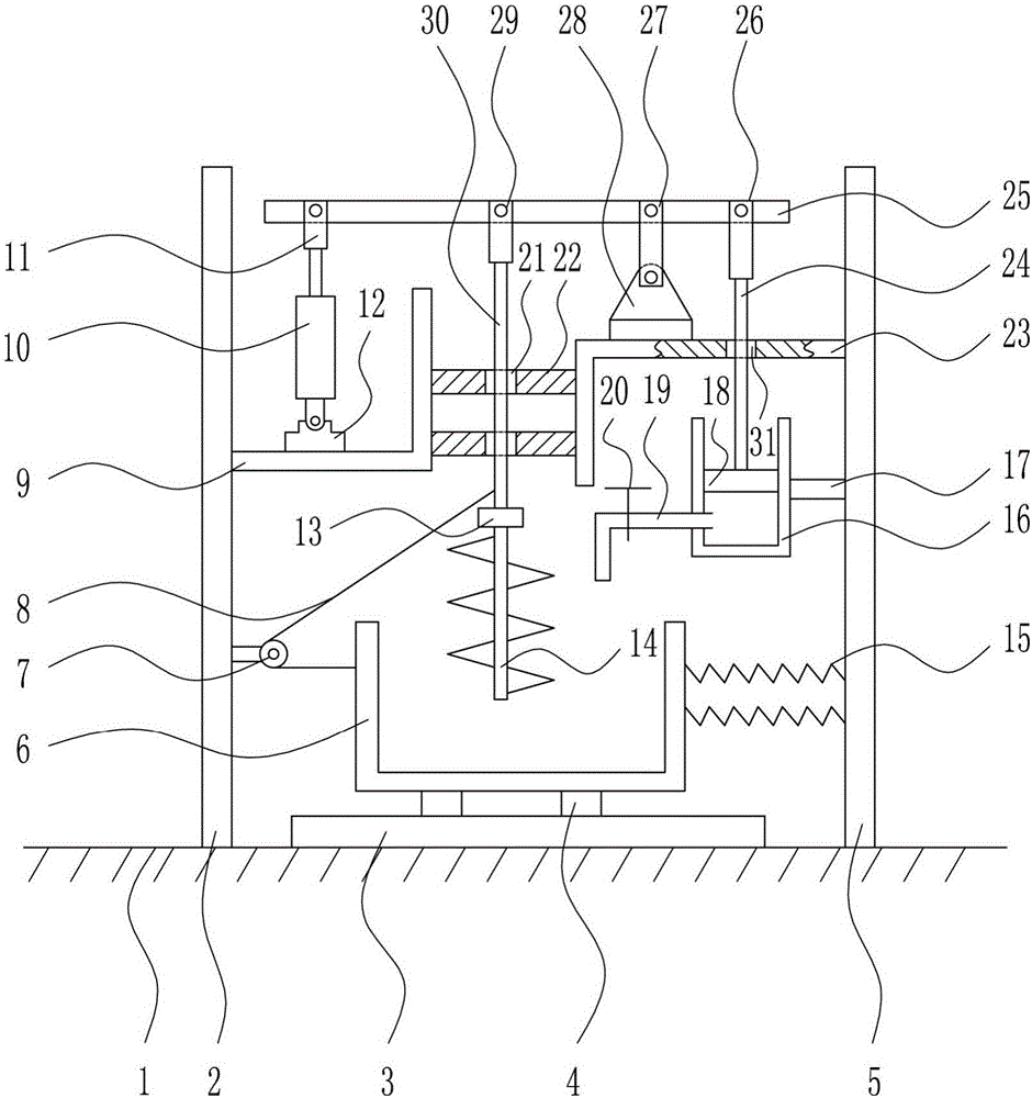 Efficient breaking device for construction wastes