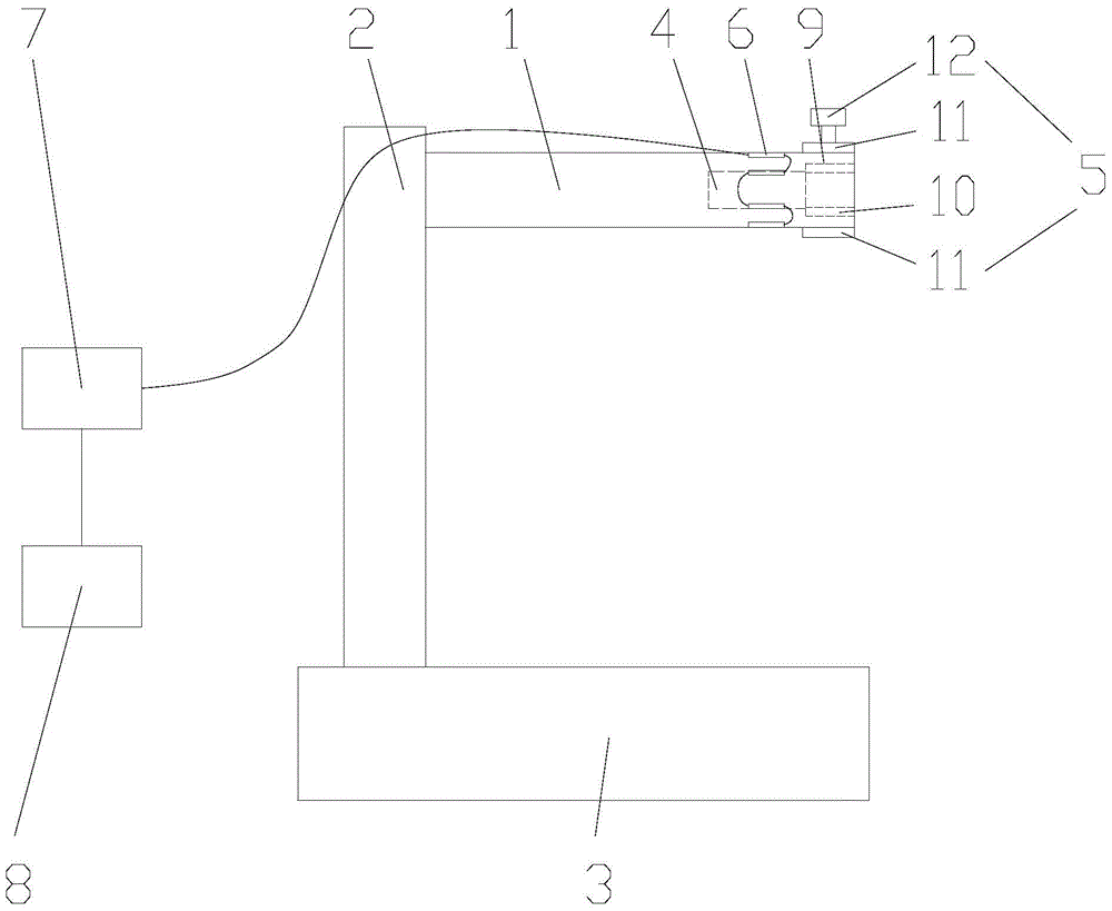 Quantitative measuring instrument of finger muscle strength and measuring method thereof