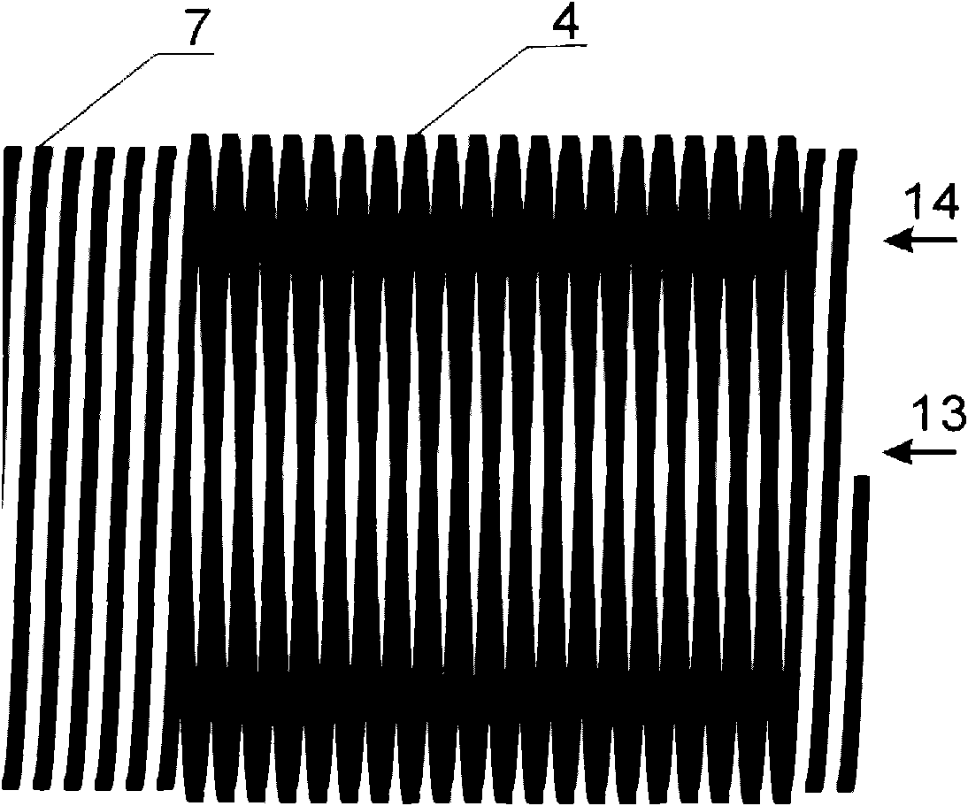 Linear motor driven by rotary magnetic fields