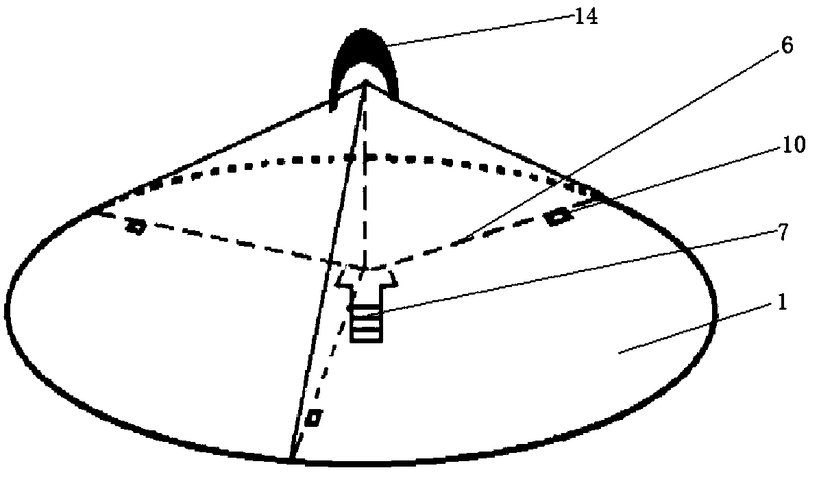 Lamp-induced layered insect collecting device