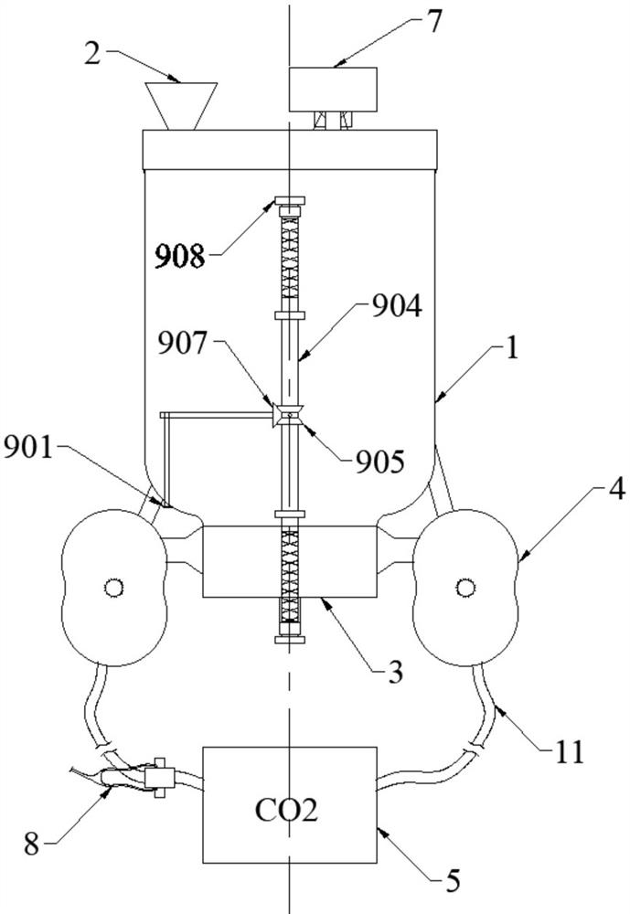 Cell culture device for biological gene research