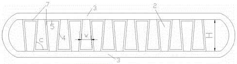 A trapezoidal inner fin heat pipe