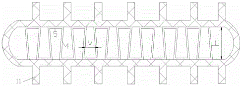 A trapezoidal inner fin heat pipe