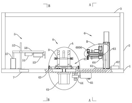 A surface flatness detection device for flange processing