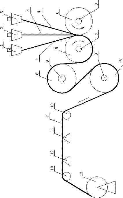 Method for manufacturing reused fresh-keeping isolation layer in rubber tire preparation