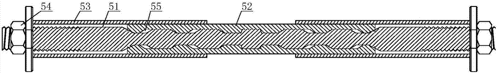 Combined type damping bolted connection joint