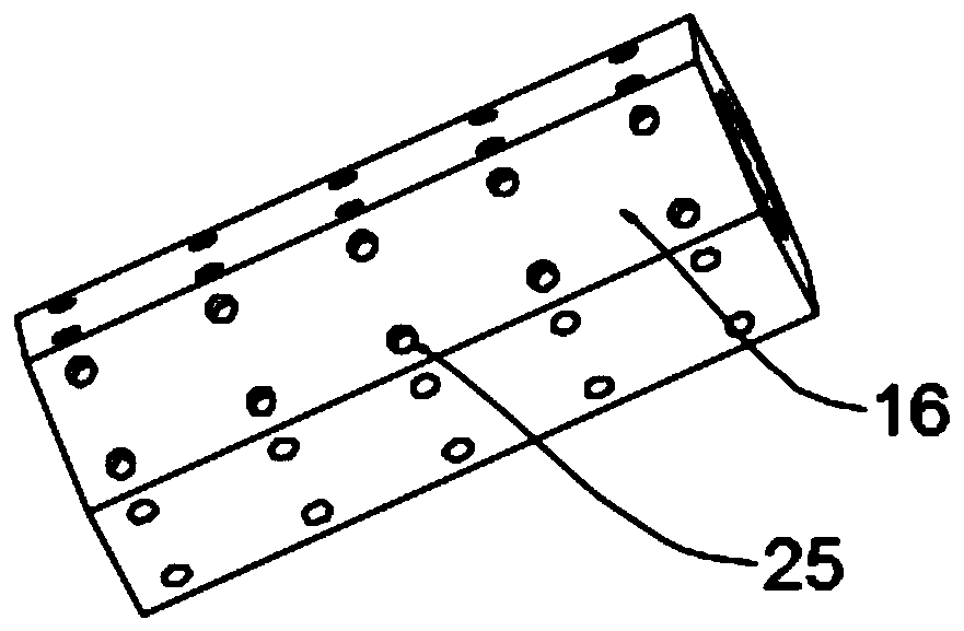 Pushing perforating device used for furniture wood board machining