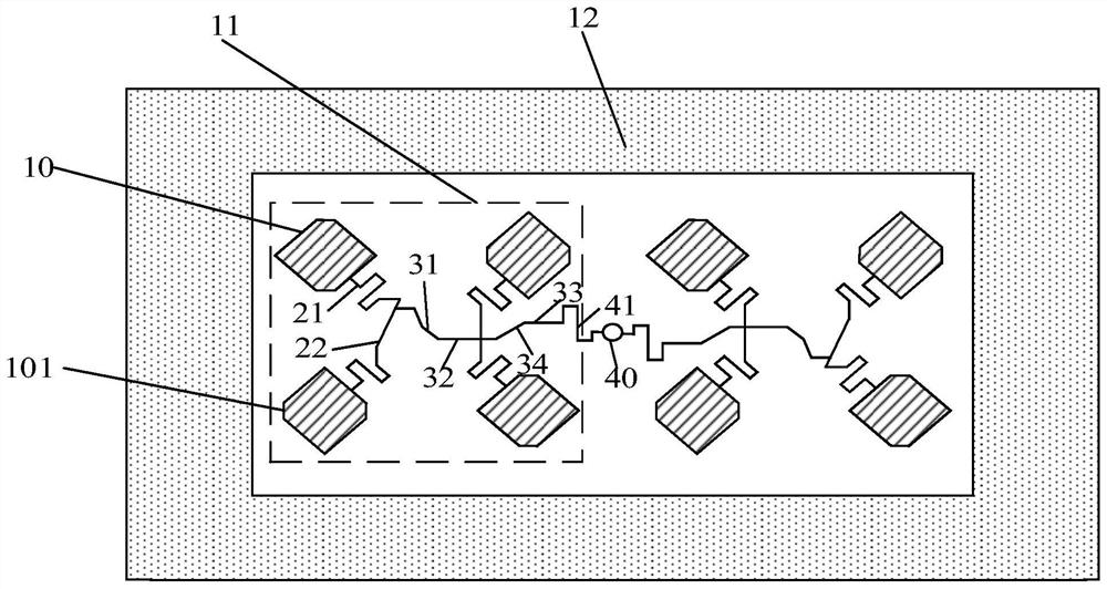 Circularly polarized microstrip antenna and antenna array