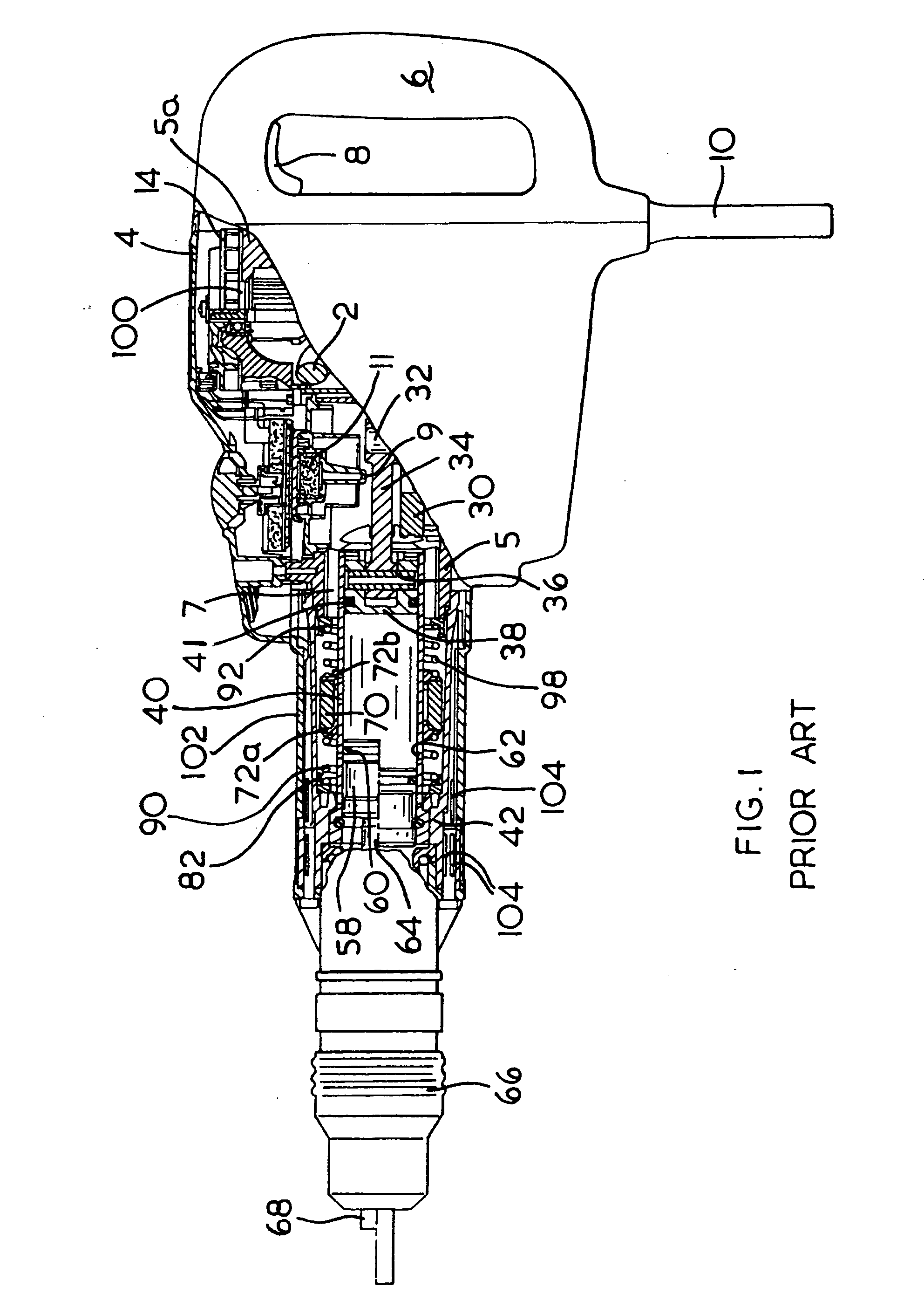 Vibration reduction apparatus for power tool and power tool incorporating such apparatus