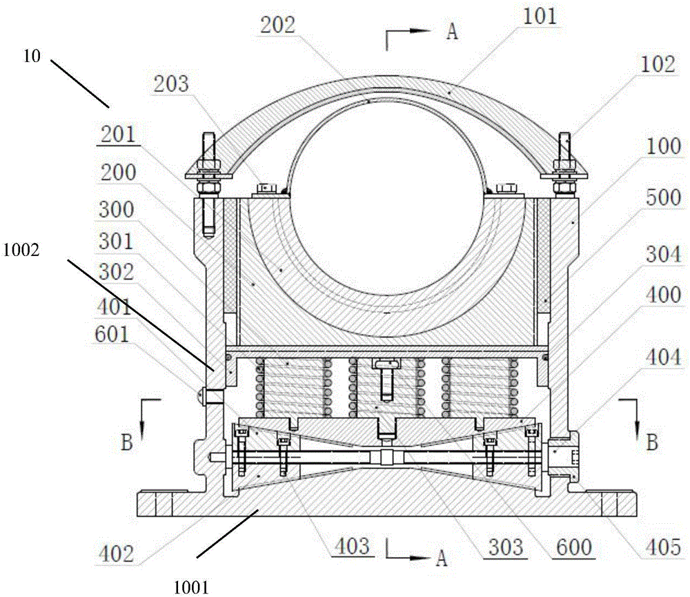 Support bearing for groove type heat collector and photothermal power generation system including support bearing