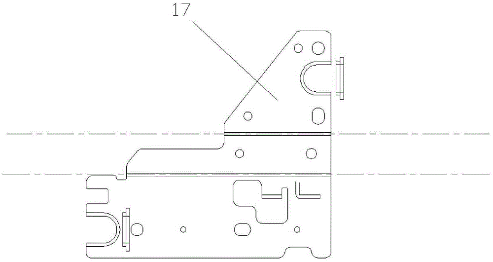 Rotary swing block bending and stripping mechanism