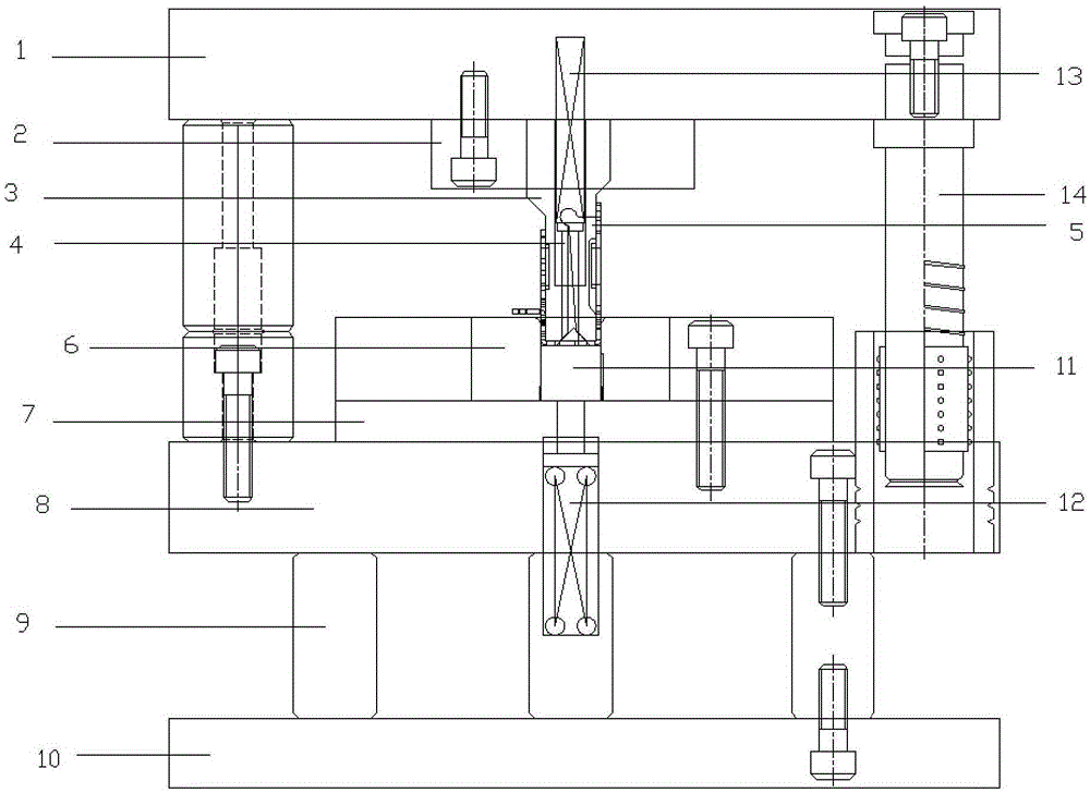 Rotary swing block bending and stripping mechanism