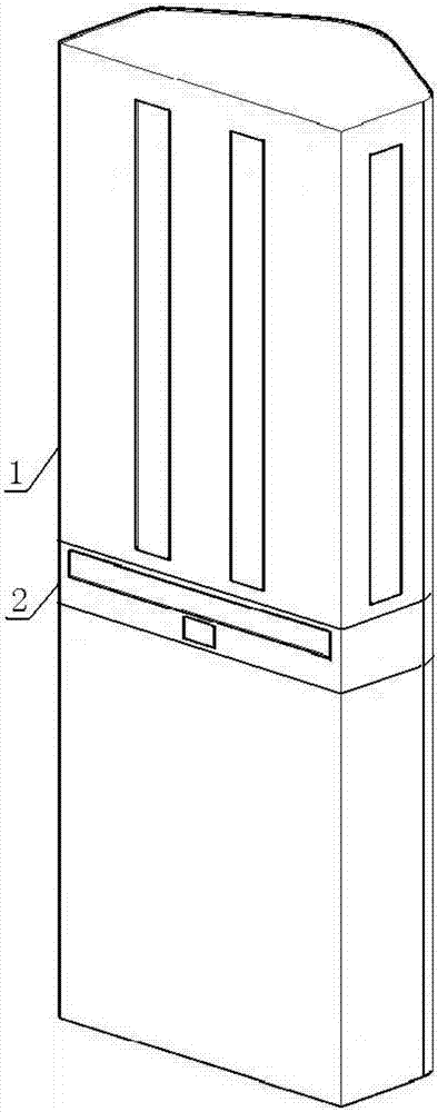 Air conditioner with water absorption curtain