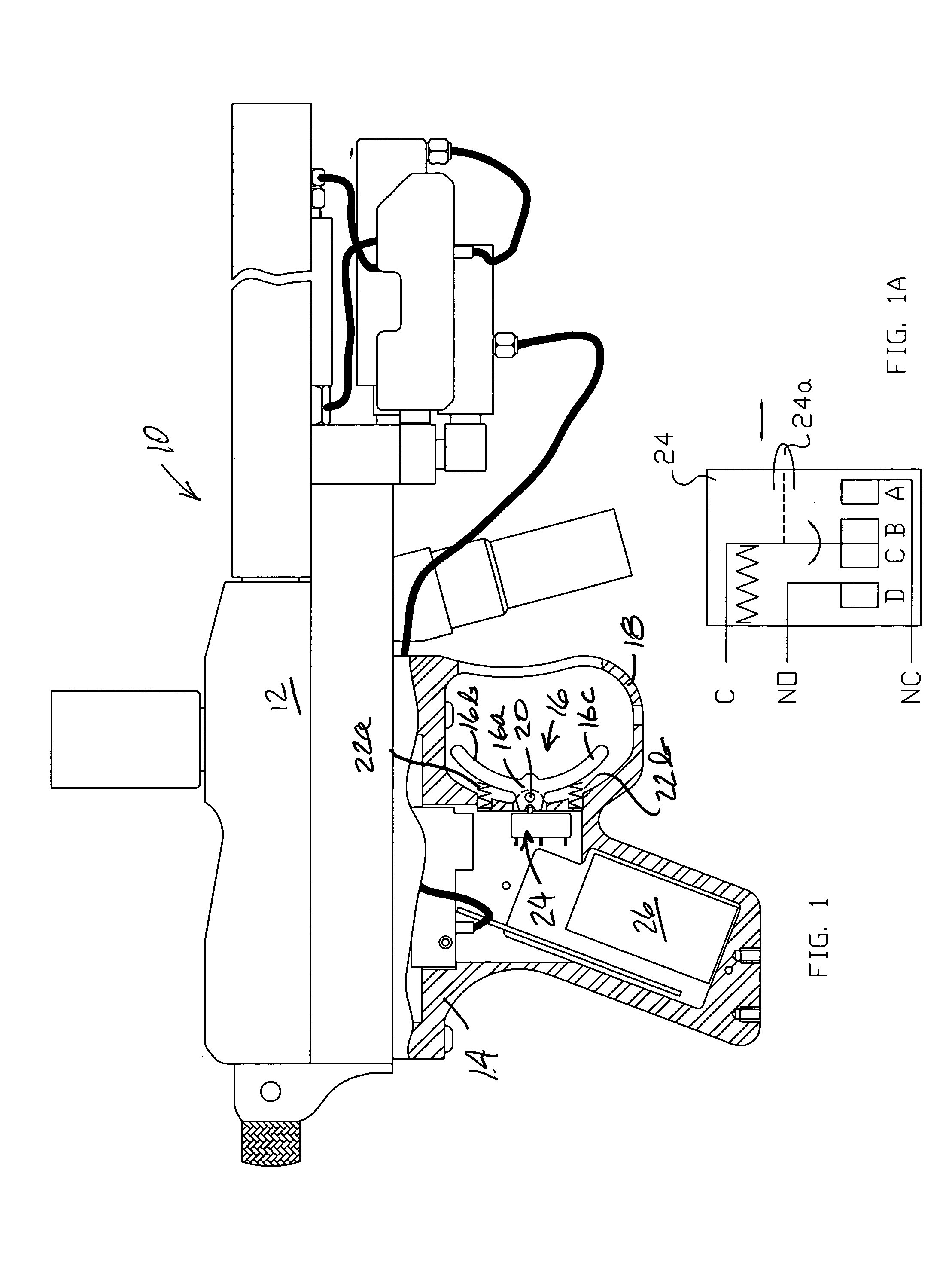 Paintball gun and method