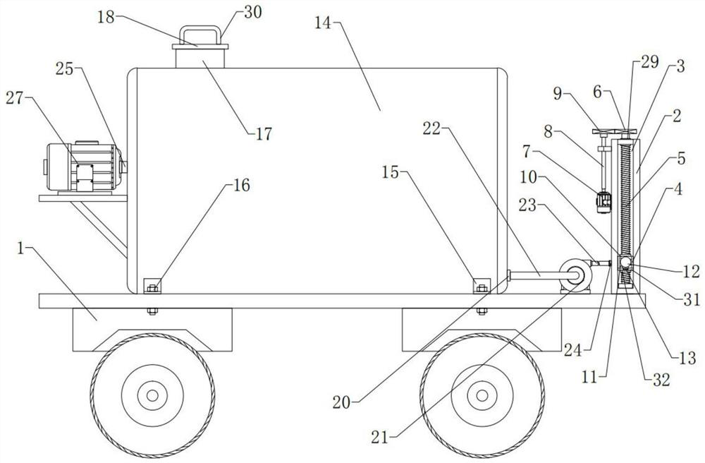 Pesticide spraying device for pest control