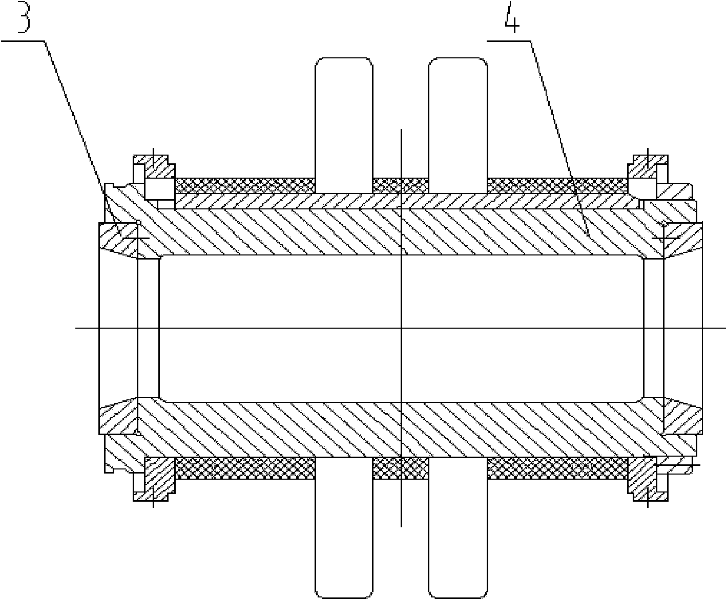 Simultaneous and quick aligning and locking device for multi-roll ring of section steel straightener