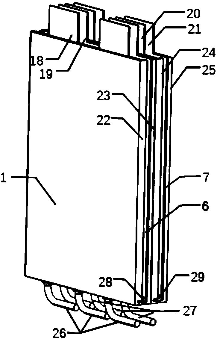 Battery module thermal runaway expansion suppression device based on heat tube