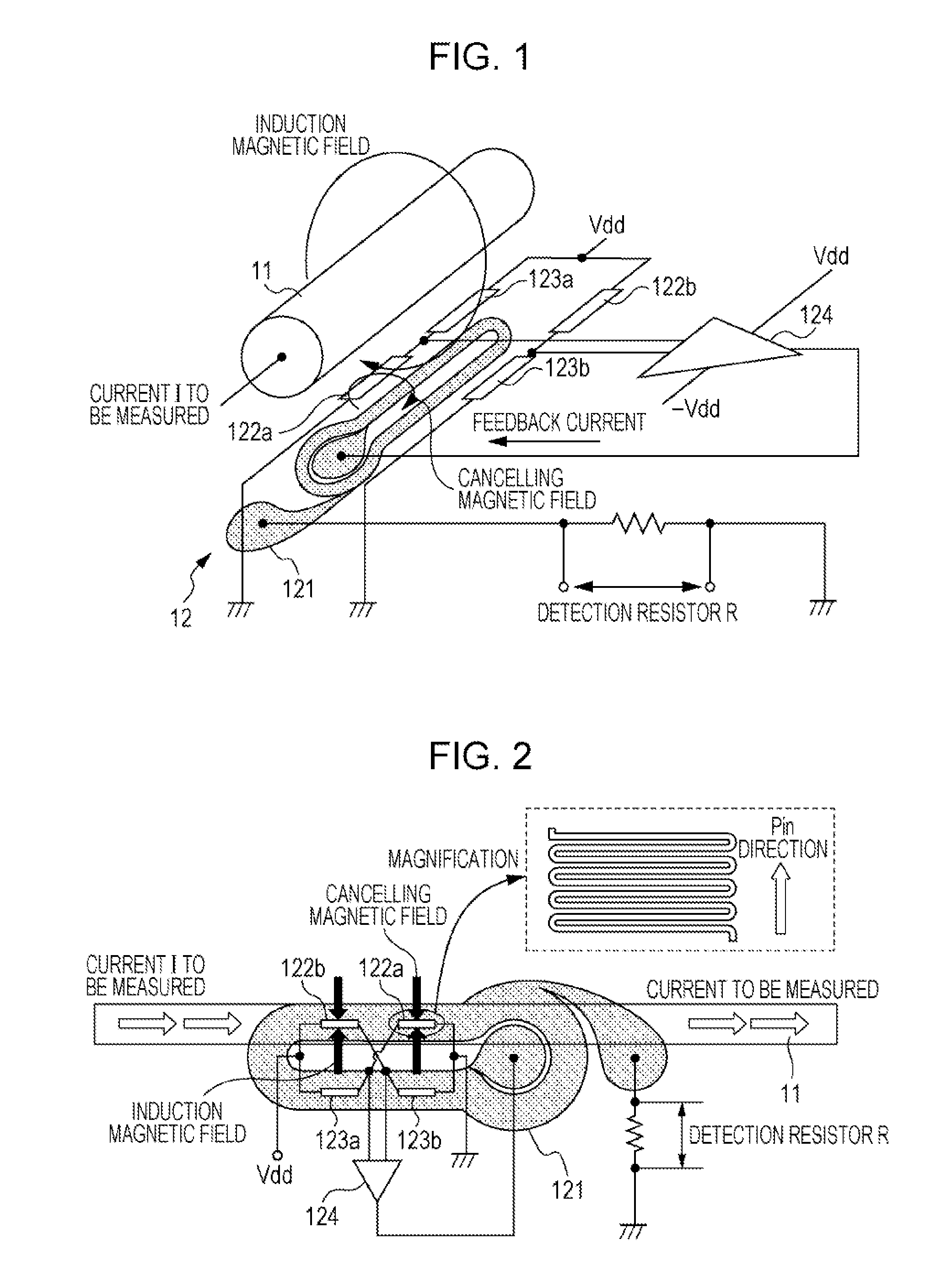 Magnetic balance type current sensor