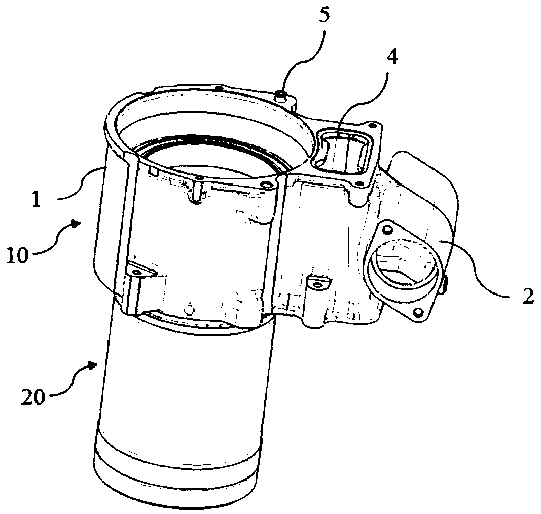 Engine cooling water jacket and engine