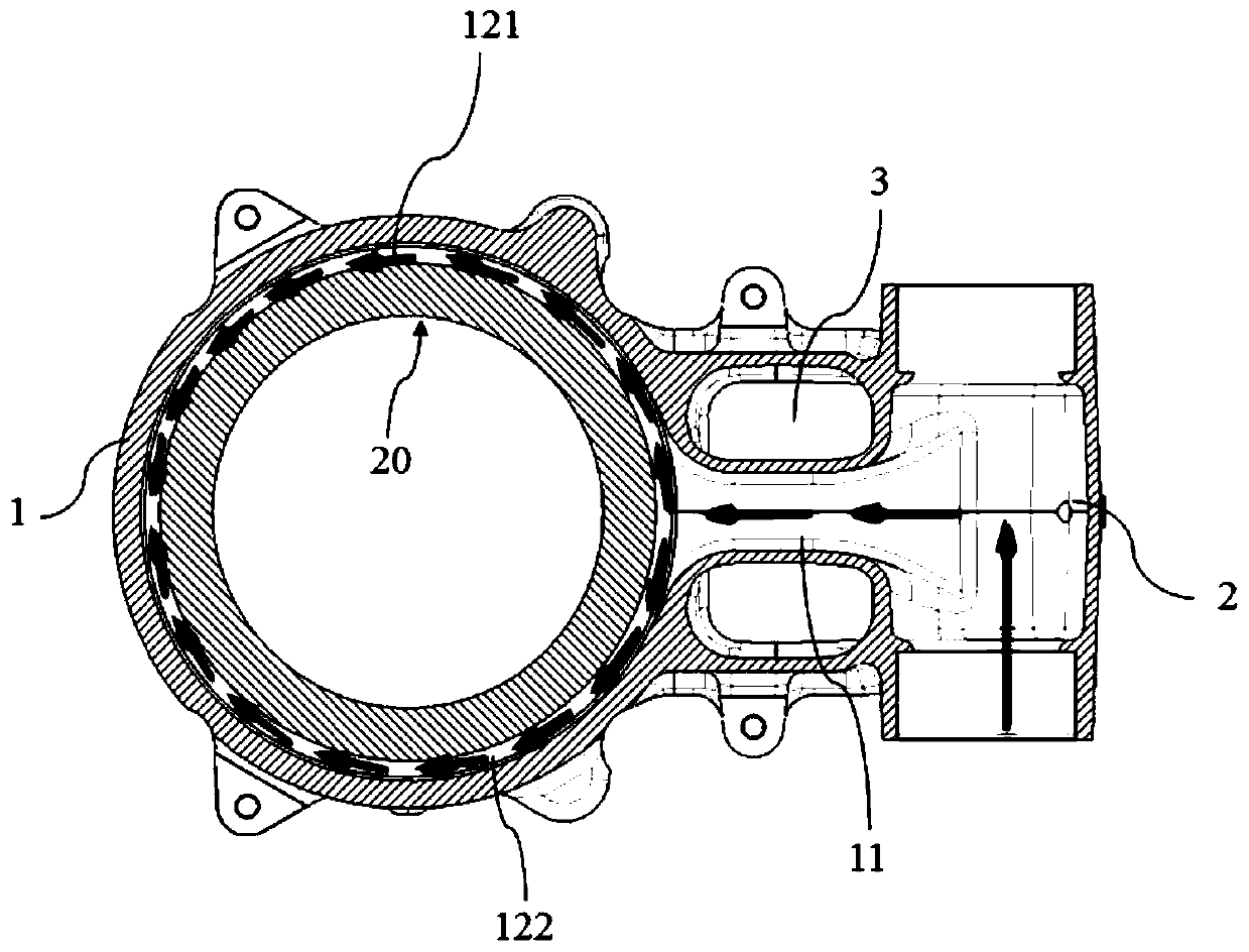 Engine cooling water jacket and engine