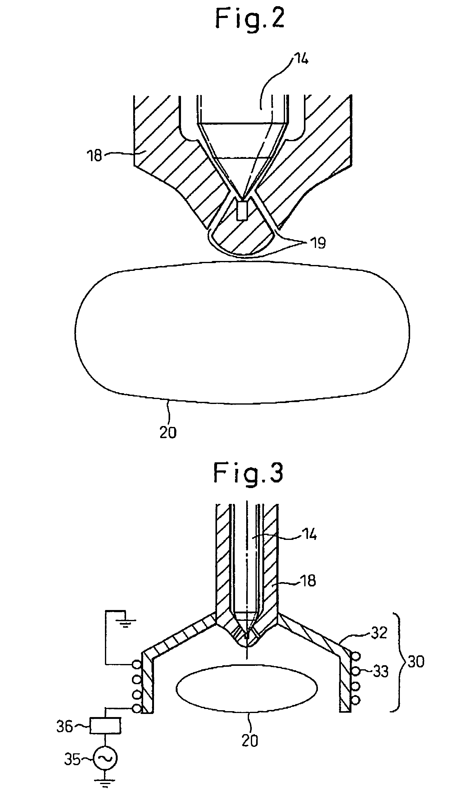 Plasma injector, exhaust gas purifying system and method for injecting reducing agent