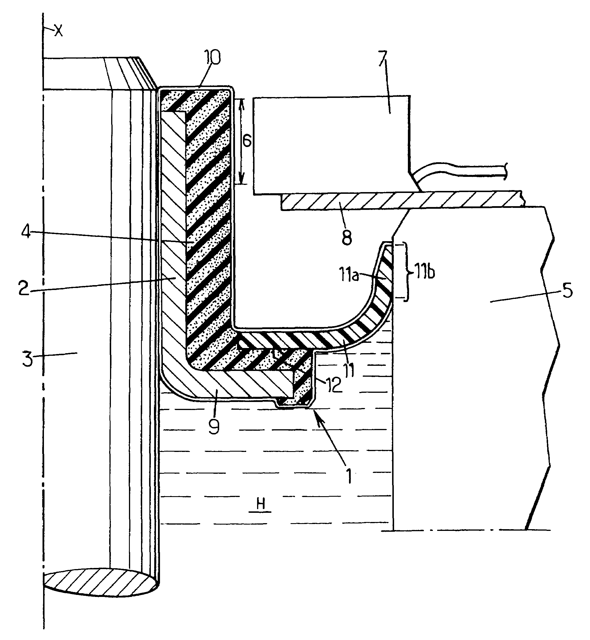 Encoder for a movable shaft, a device including such an encoder, and a method of fabricating such an encoder