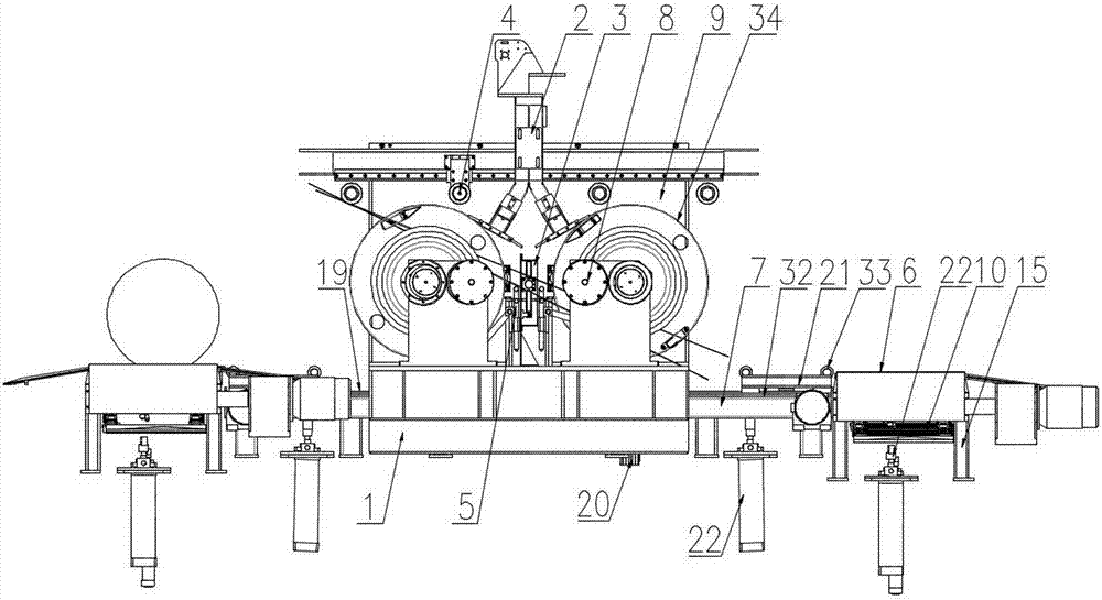 Full-automatic dual-coil continuous take-up machine