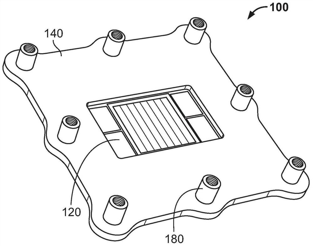 Weight-optimized stiffener and sealing structure for direct liquid cooling module