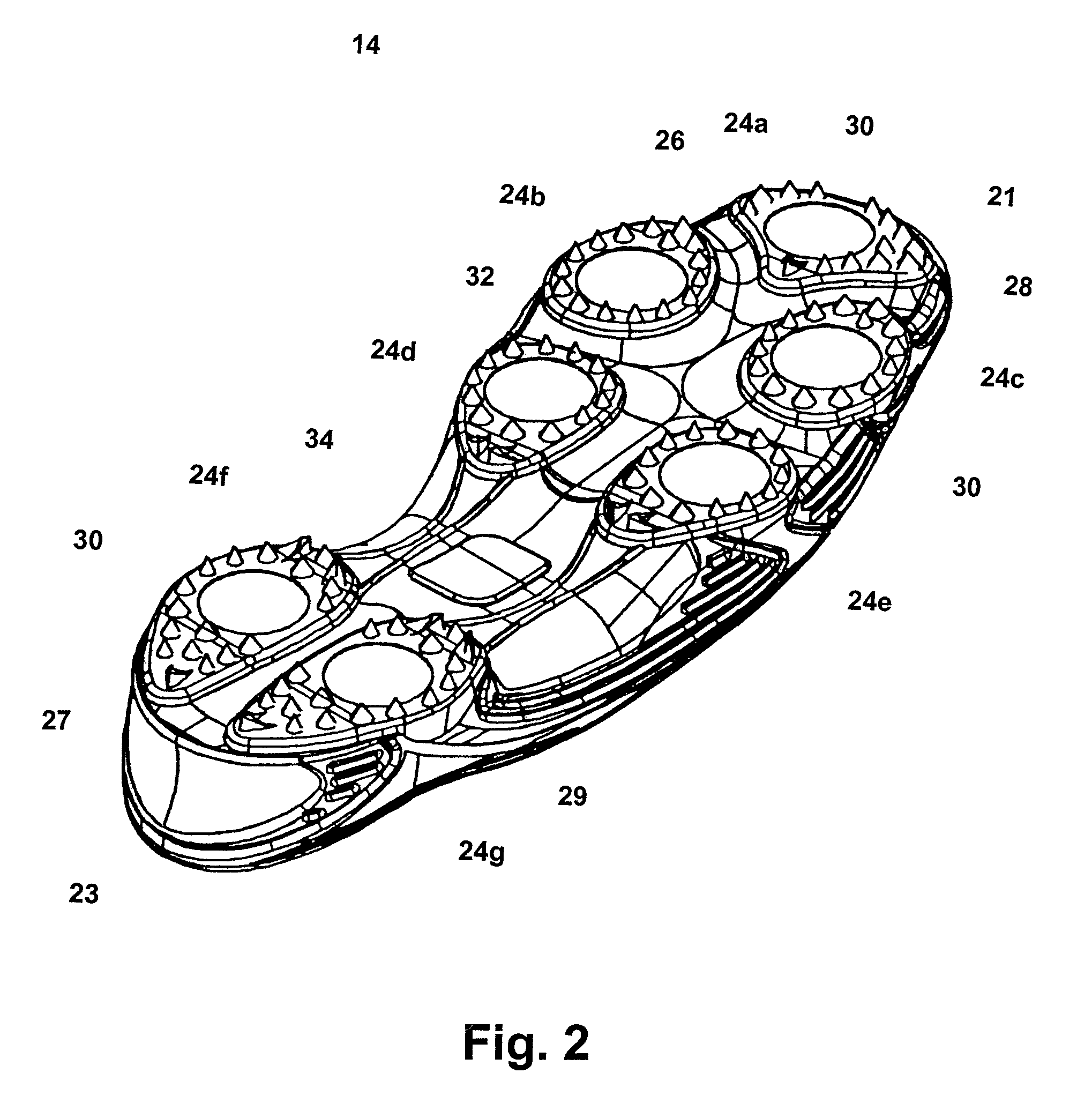 Golf shoe outsole