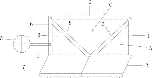 Steamship multi-triangular-framing protective equipment with anti-collision function