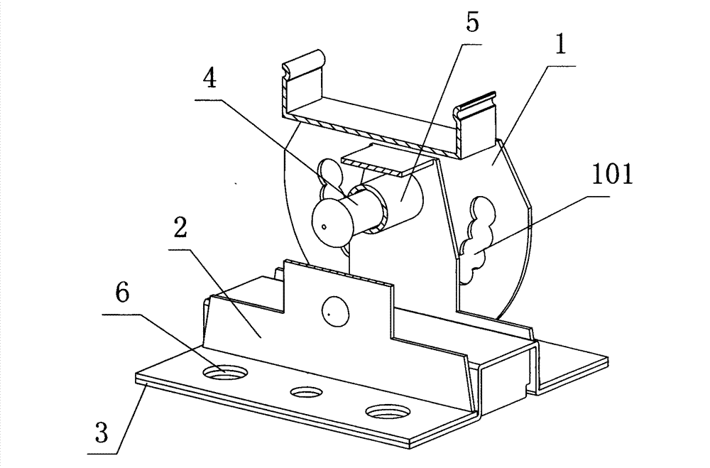 Rotatable LED lamp mounting bracket