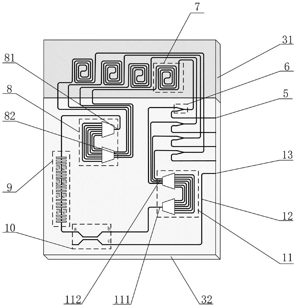 Multi-wavelength ring laser chip