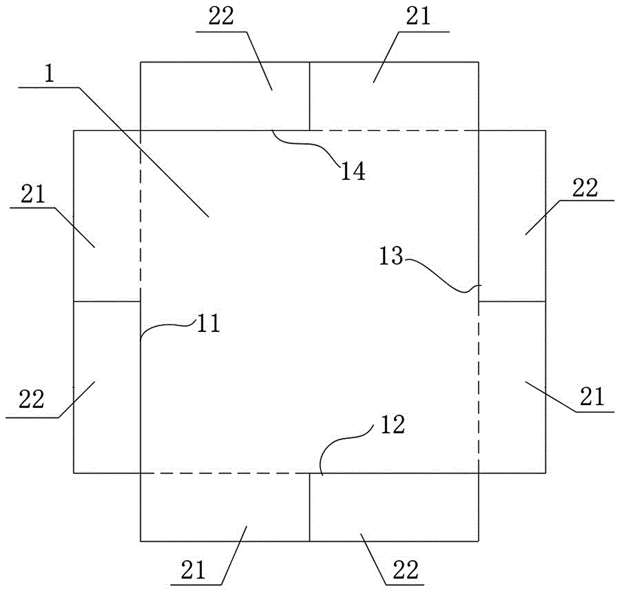 Mutual transmission force type interlocking block and preparation method thereof